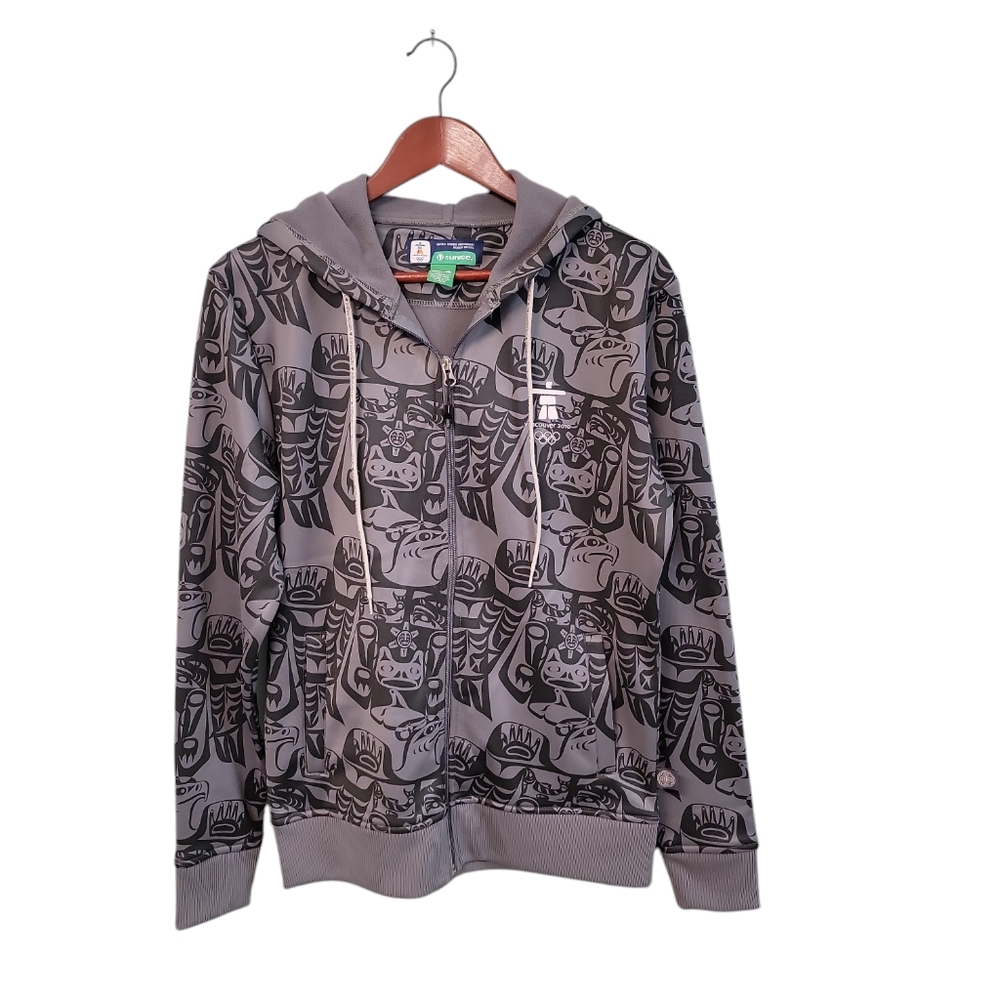 Sunice Vancouver‎ 2010 Olympics Totem All Over Print Jacket Mens Size Small
